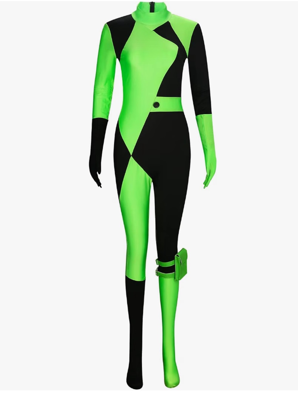 Shego Kim Possible Disney Two-Tone Green and Black Cosplay Halloween Costume